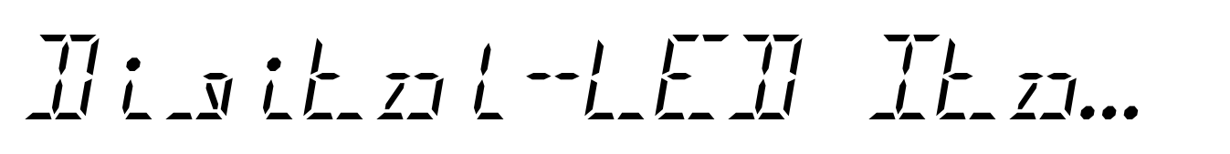 Digital-LED Italic
